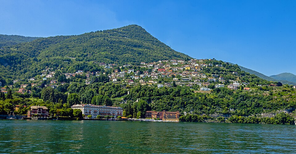 Cernobbio hillside from Lake Como